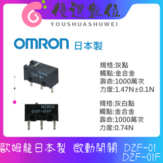 日本製 OMRON歐姆龍微動開關 D2F-01 D2F-01F