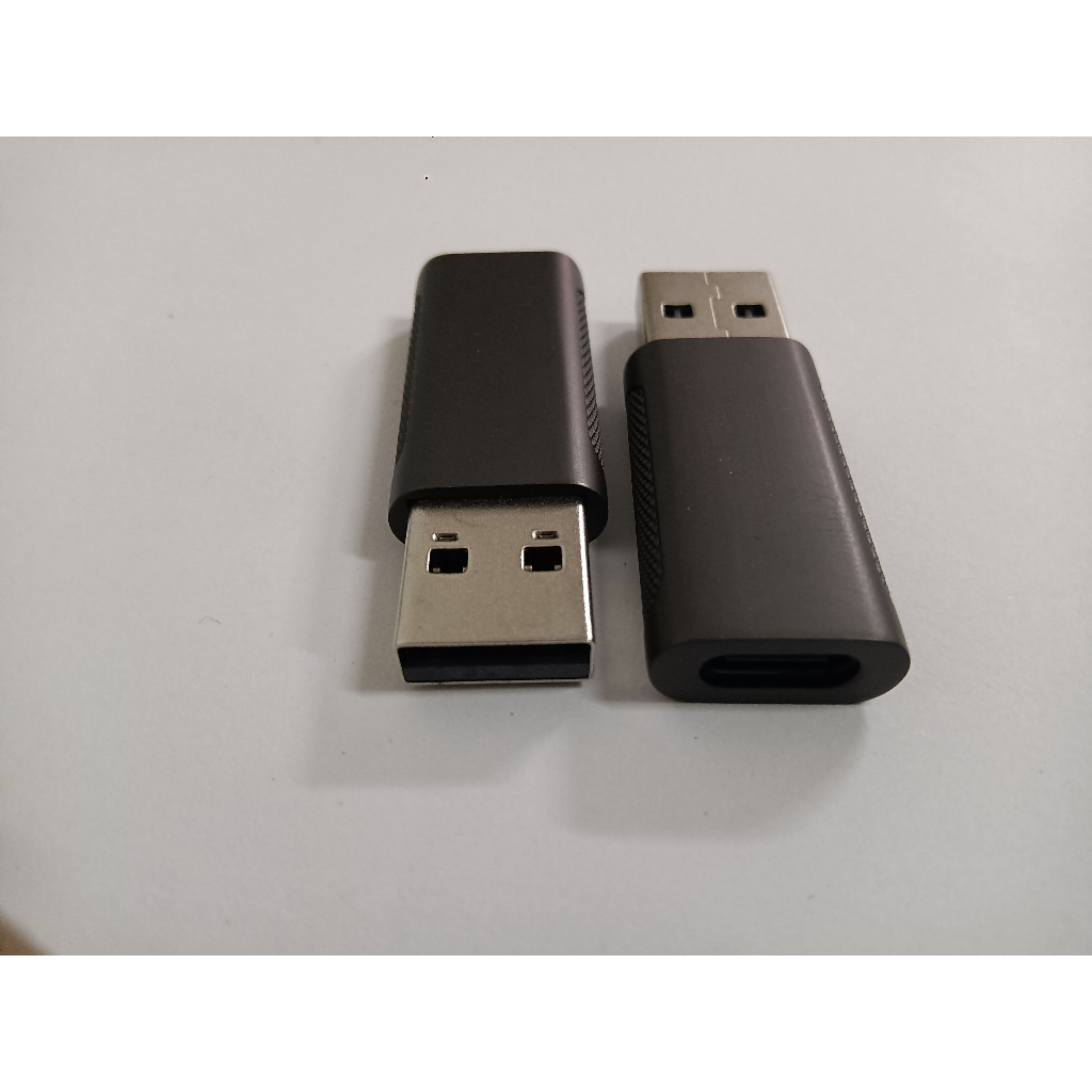 (庫存新品出清) USB 2.0 TYPE-C 母 對 USB 2.0 A 公 鋁合金充電數據轉接頭