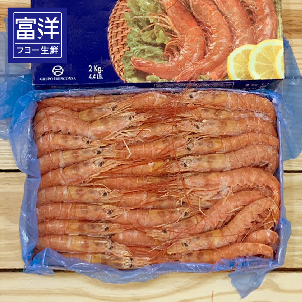 『富洋生鮮』天使紅蝦 生食等級 L2  2kg/盒
