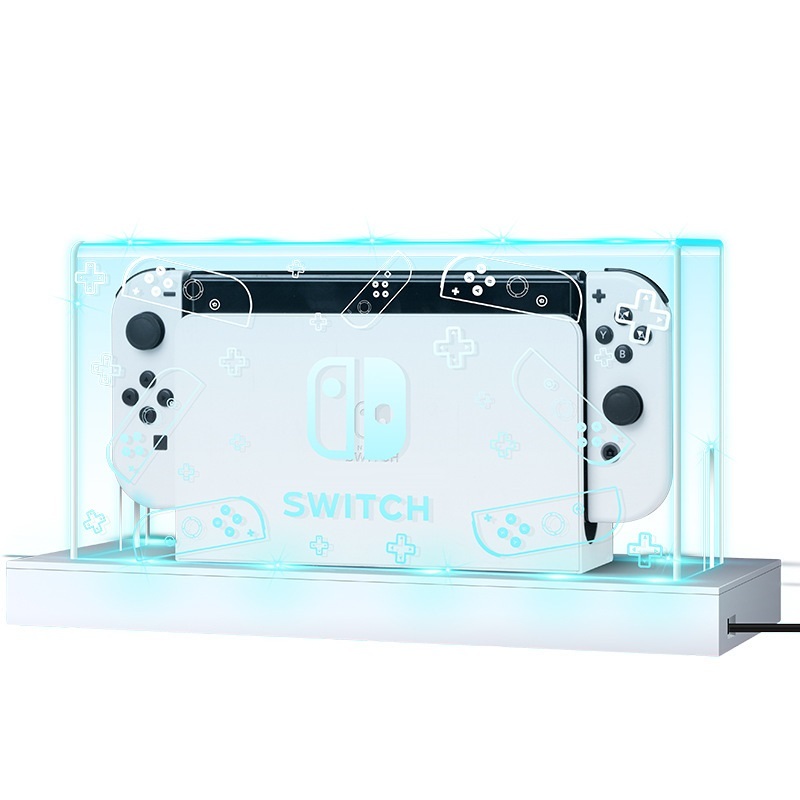 5星級 Nintendo 任天堂 Switch防塵罩 發光底座 OLED 電力加強版 可通用 防塵罩 保護 NS JOY
