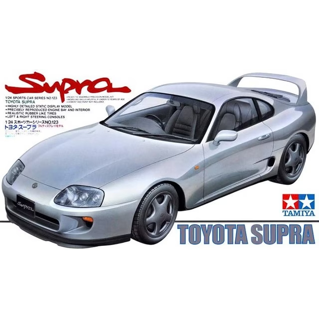 田宮TAMIYA   1/24-- 24123 Toyota Supra 牛魔王 需自行組裝上色塑膠模型