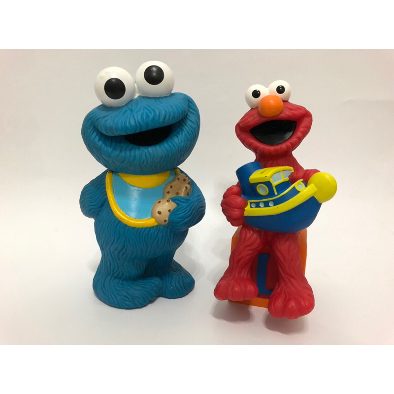 芝麻街 SESAMESTREET Elmo艾摩  Cookie Monster 餅乾怪獸🍪存錢筒公仔擺件