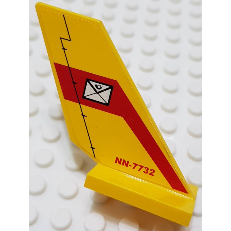 樂高 6239 7732 黃色 機翼 尾翼 飛機 郵差 信件 貼紙 配件