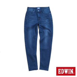 EDWIN 女款 EDGE x JERSEYS 迦績 超彈力丹寧錐形牛仔褲(石洗綠)