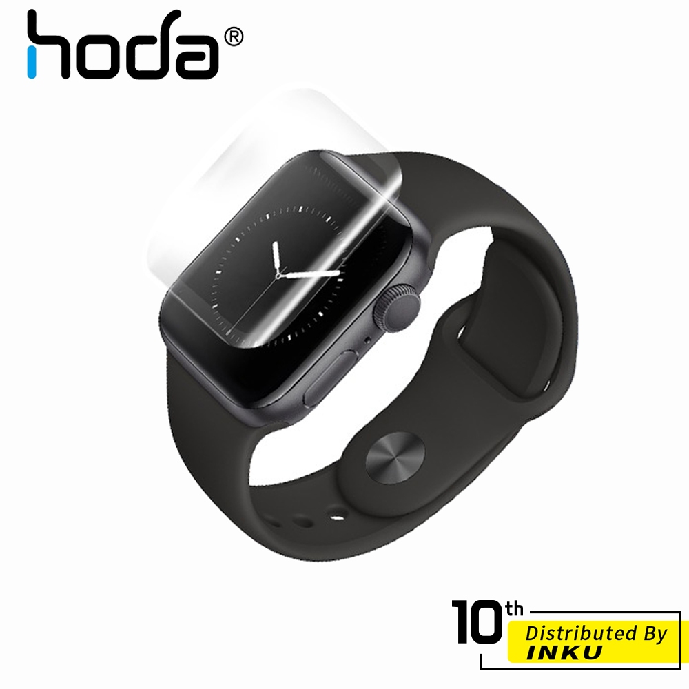 hoda Apple Watch S4/S5/S6/SE 44mm 3D曲面 全透明 內縮版 玻璃  高清 保護貼