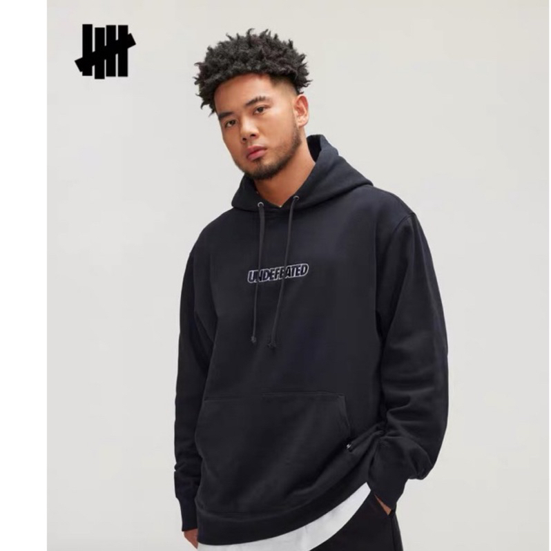 美國UNDEFEATED ICON PULLOVER HOOD 23  連帽長袖T恤 帽T 潮流 滑板 五道槓 柵欄