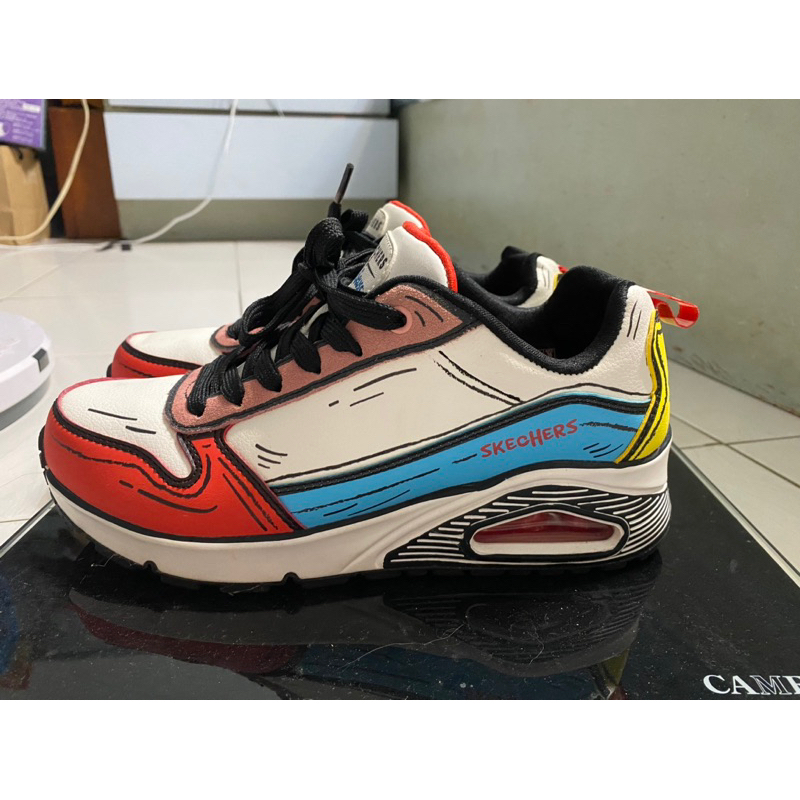 Skechers 可愛配色Dr.Seuss聯名款9成新24cm