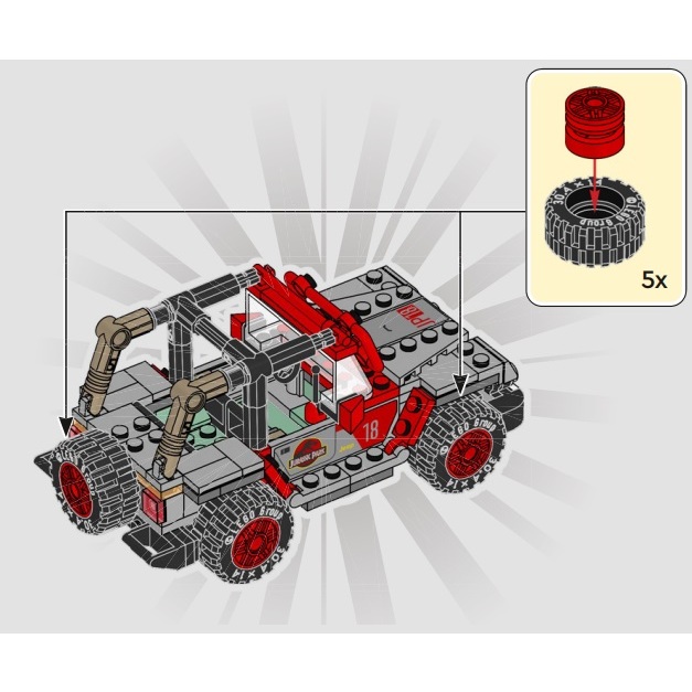 拆售 76960 LEGO Jurassic world Jeep 樂高侏儸紀世界只賣吉普車載具 無人偶無恐龍