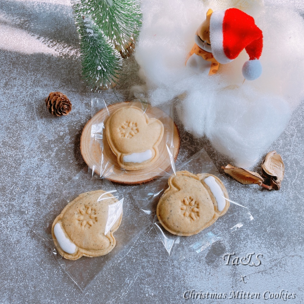 【Ta&amp;S】手套造型餅乾 Christmas Mitten Cookies § 聖誕節§ 4入單裝／8入盒裝 全麥餅乾