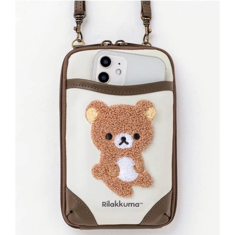 懶熊 刺繡 側背包 手機包