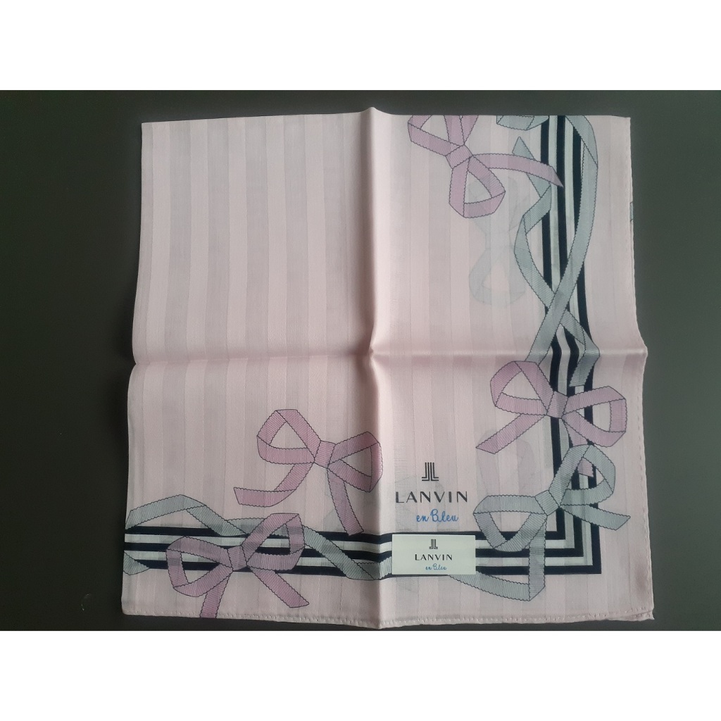 日本製 LANVIN 手帕 方巾 (全新)