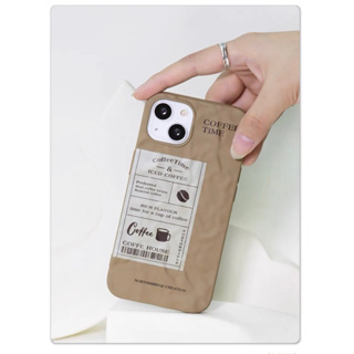 iphone烘焙咖啡復古咖色皺褶紋理蘋果手機殼防摔殼iphone11 12 13 pro max x Xs XR i11