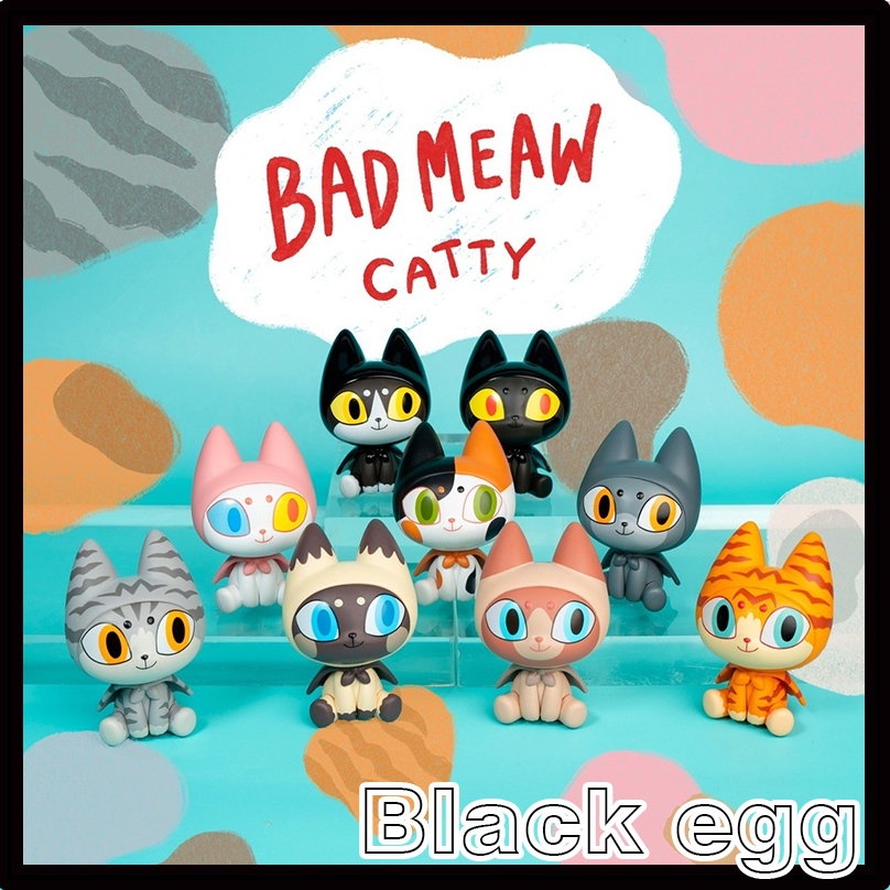 【黑蛋】2024年1月預購 Badmeaw Catty 貓咪 貓 盒玩 盲盒 公仔 玩具 一中盒9入