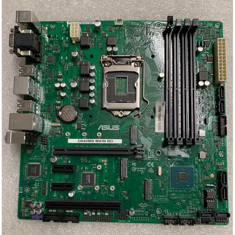 ASUS 1151 支援 8 9代主機板 華碩 D840MB MAIN BD DDR4