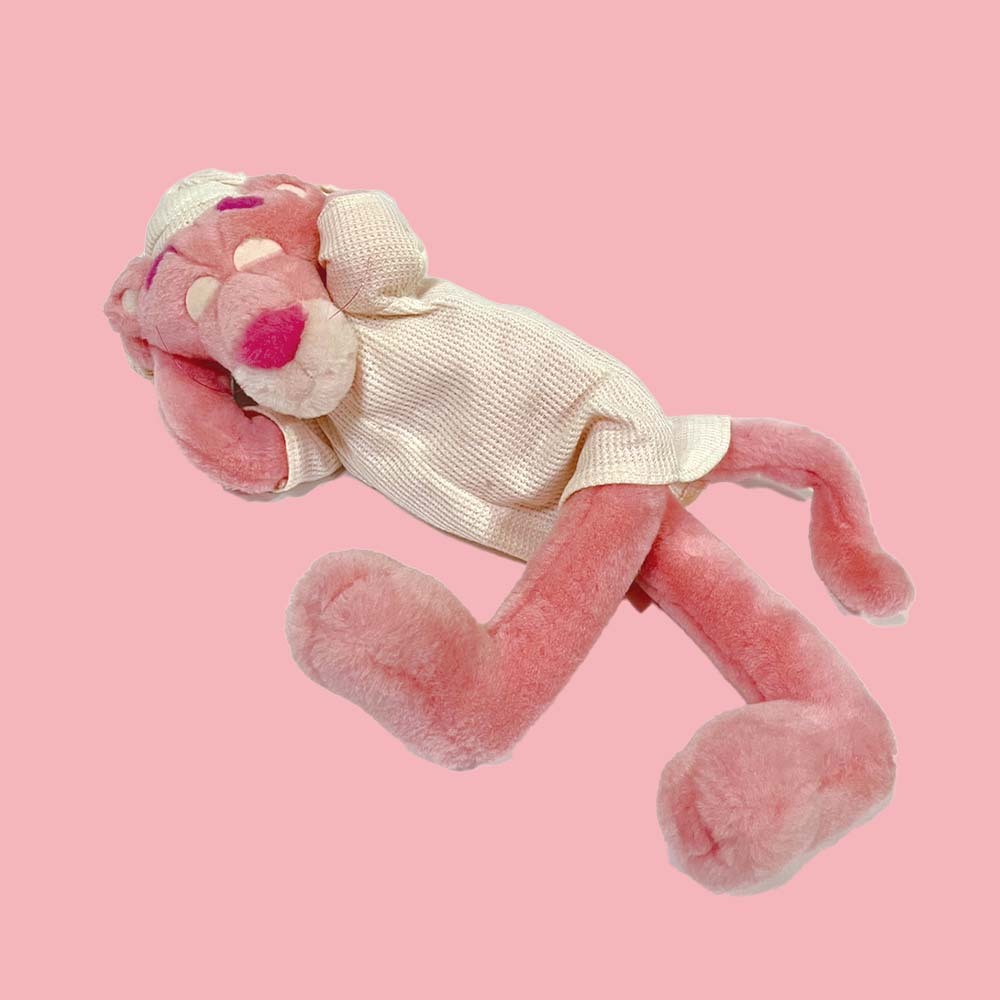 收藏品 早期 The Pink Panther 粉紅豹 頑皮豹 睡覺 娃娃 玩偶 布偶 機關 聲音 電池 睡眠 2000