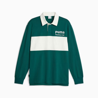 PUMA 長袖POLO 流行系列P.Team長袖Polo衫(M) 男 62520543 綠 現貨