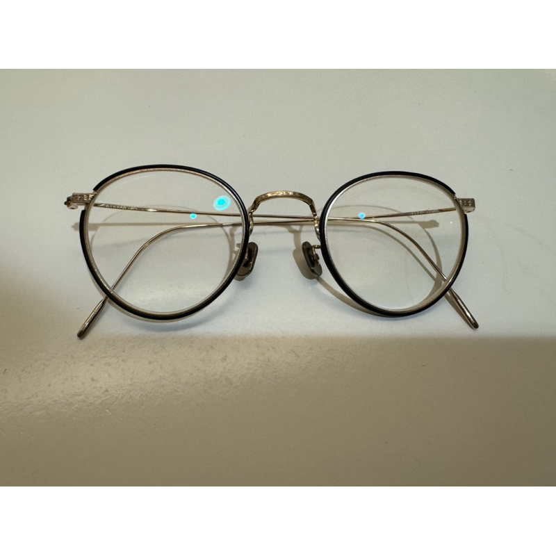 EYEVAN7285 717W  (黑/金) 日本眼鏡，二手，台中可面交