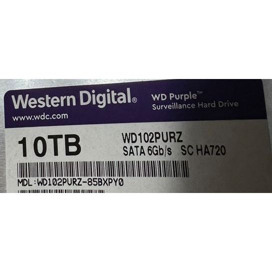 WD【紫標】Purple pro  10TB 3.5吋監控硬碟(WD101PURP)