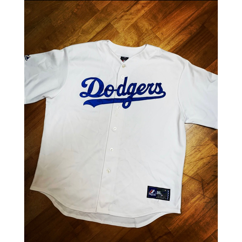Vintage Majestic MLB Los Angeles Dodgers Jersey 洛杉磯道奇隊主場白棒球衣