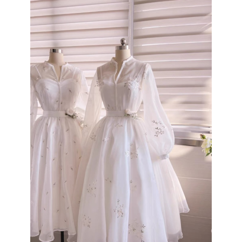 全台唯一 全新 設計師訂製款 上流社會 白色洋裝 晚宴禮服婚紗名媛貴婦輕奢唐頓莊園凱莉王妃HermesKelly