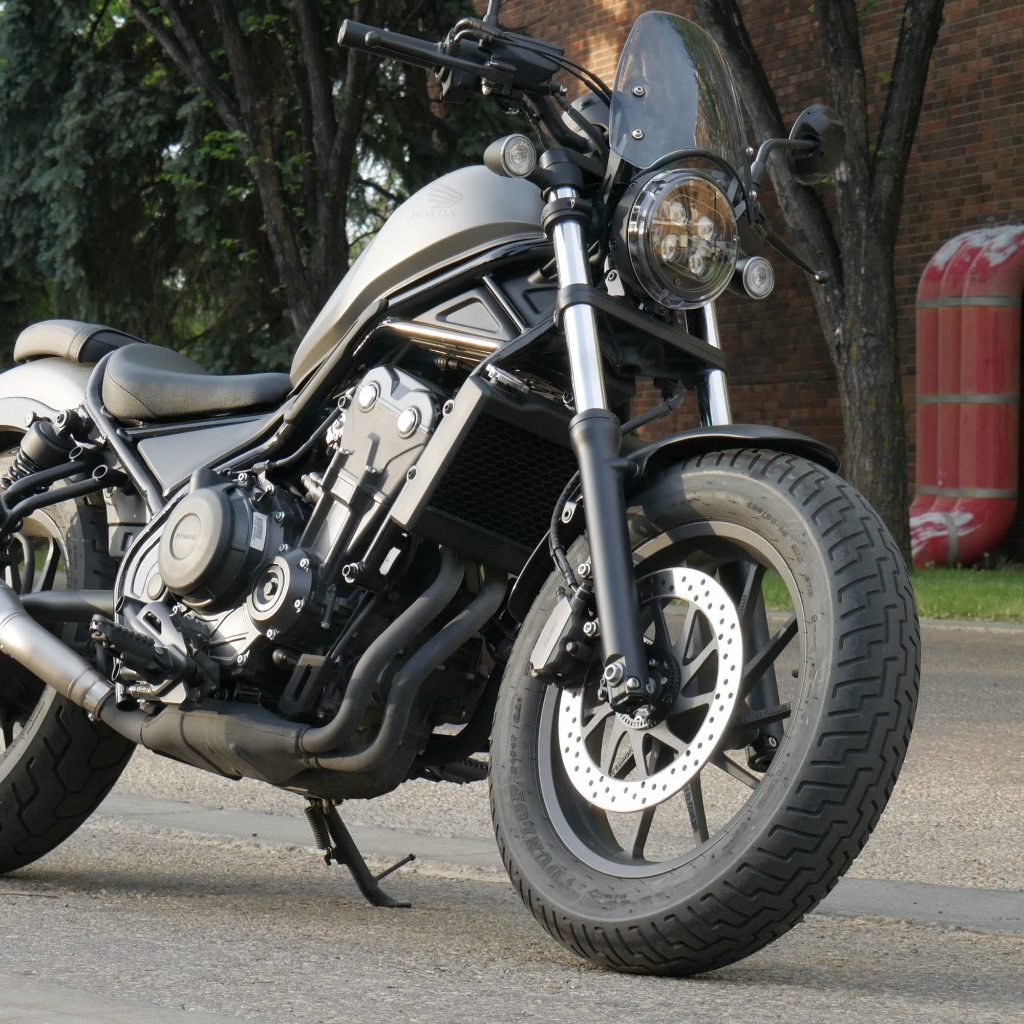 Rebel 1100T擋風鏡 適用於 本田 叛逆者1100改裝越野風鏡 Rebel250 honda 機車 rebel5