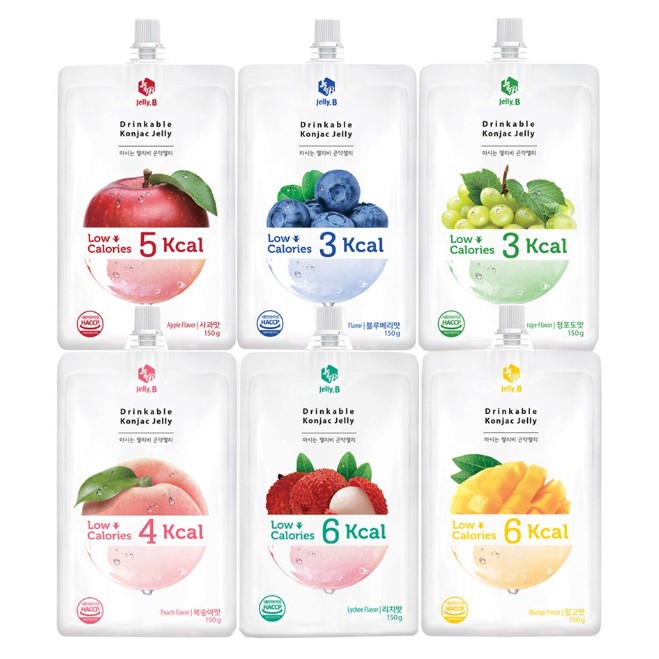 夾來夾去：韓國Jelly.B 低卡蒟蒻果凍 150g 飽足感果凍 韓國果凍 果凍