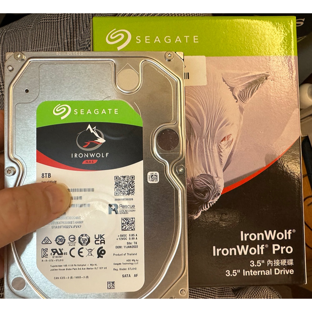 Seagate IronWolf 8TB NAS HDD 型號 ST8000VN004