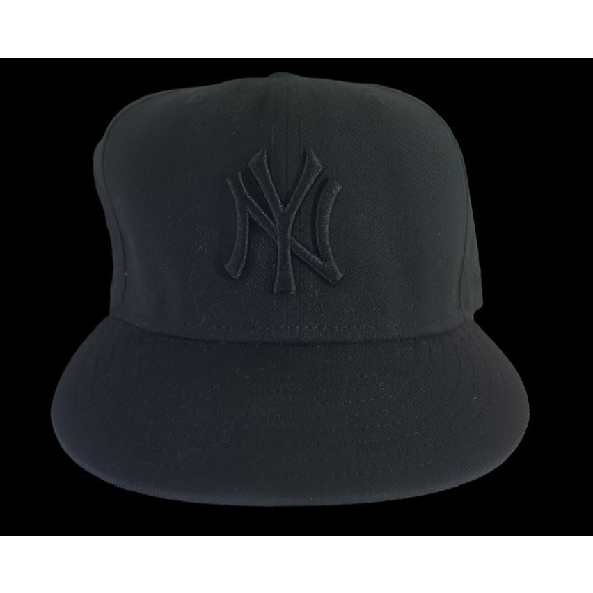 [直購1100] NEW ERA 59FIFTY 洋基 黑色基本款全封帽 棒球帽 尺寸7 1/2 (59.6 cm)
