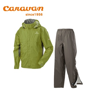 【Caravan】原廠貨 中性 日本製 兩件式雨衣/防水/登山/健行/旅遊 橄欖綠(6275500)
