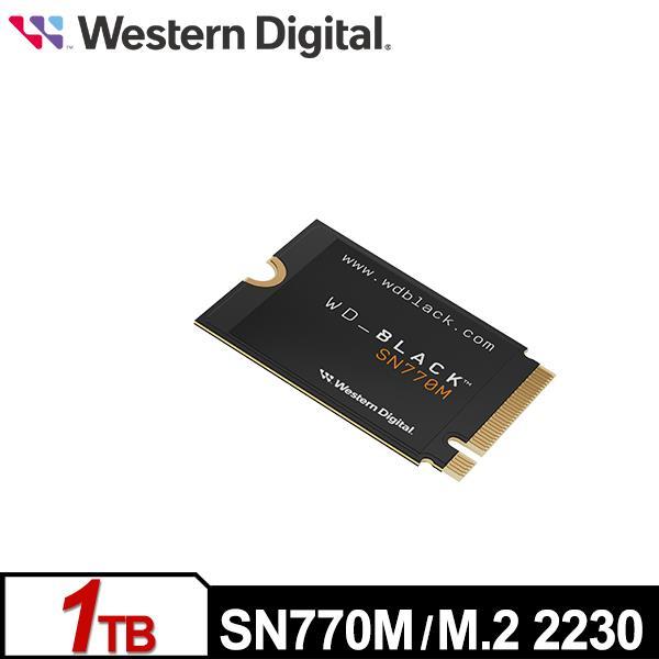 WD 黑標 SN770M 1TB M.2 2230 PCIe 4.0 NVMe SSD 固態硬碟 WDS100T3X0G