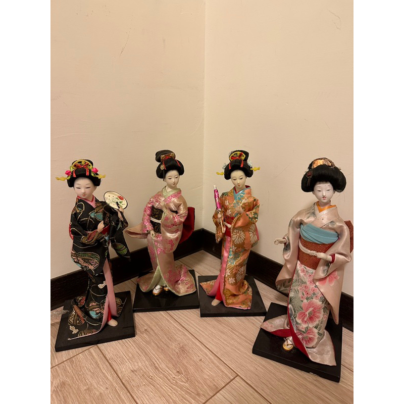 現貨出清 日本人形娃娃 和服人偶 餐廳裝飾擺件 高度約32公分