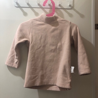 二手✅Lativ 100cm fleece材質粉色高領童裝