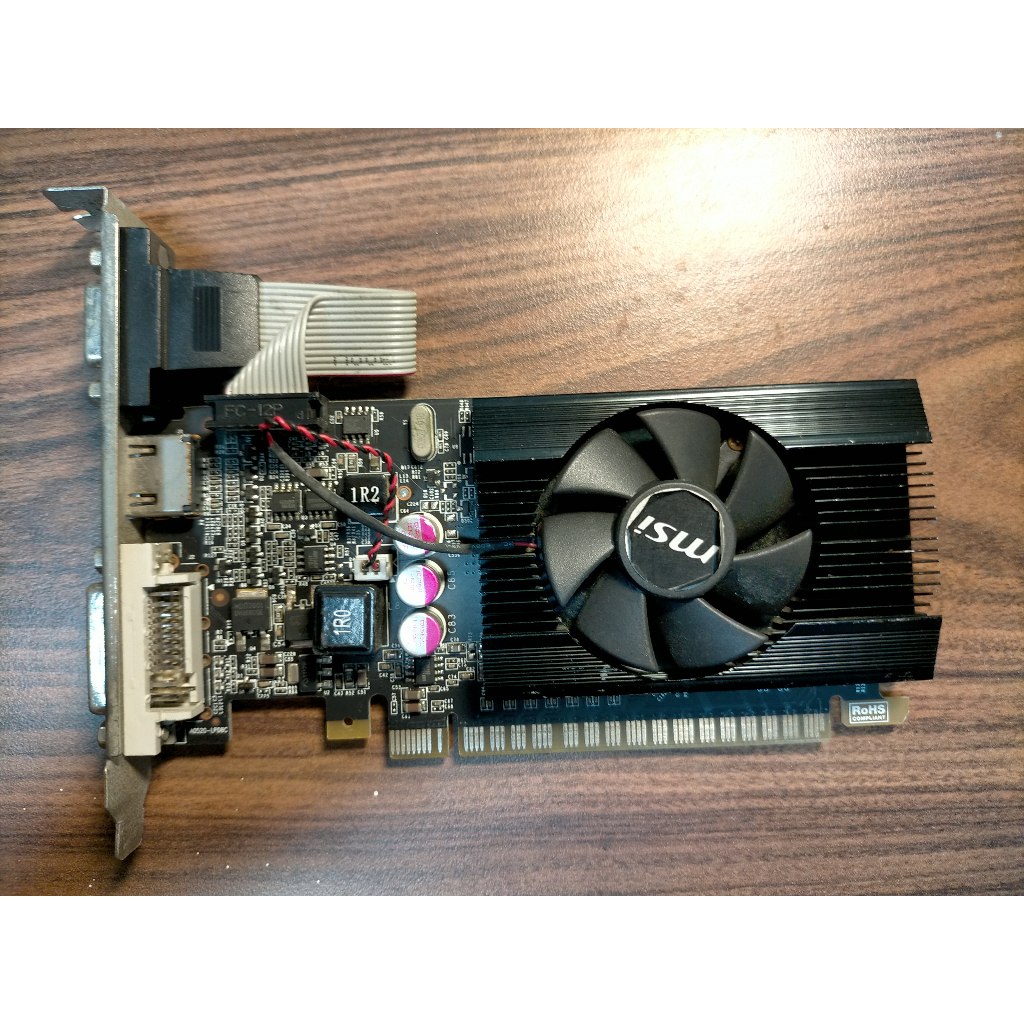 E.PCI-E顯示卡-微星 N610GT-MD2GD3/LP(MS-V809) DDR3 HDMI DVI 直購價240