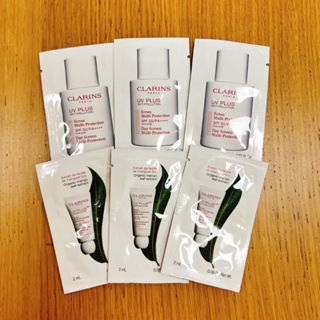 輕呼吸全效UV隔離露 5P防禦UV水凝乳 2ml 3ml 克蘭詩 CLARINS coco彩購 BABY粉 透明