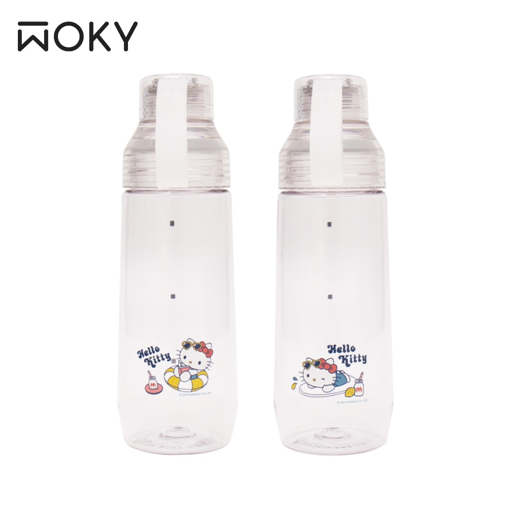 【WOKY x三麗鷗】Kitty聯名ECOZEN 透明瓶600ml