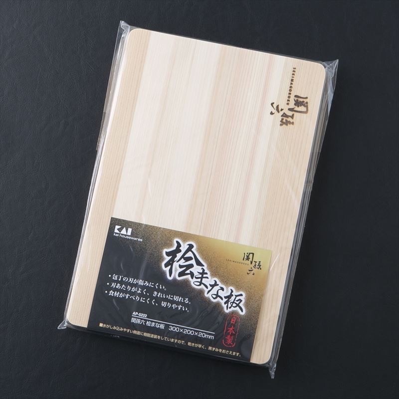 【知久道具屋】日本製關孫六檜木砧板 木砧板 切菜砧板 菜板 砧板 切菜板 檜木 KAI貝印