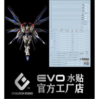 [HRS] 🎨現貨 EVO水貼 MGEX 攻擊自由 freedom 鋼彈 模型 通用 警告 標示 標識 水貼