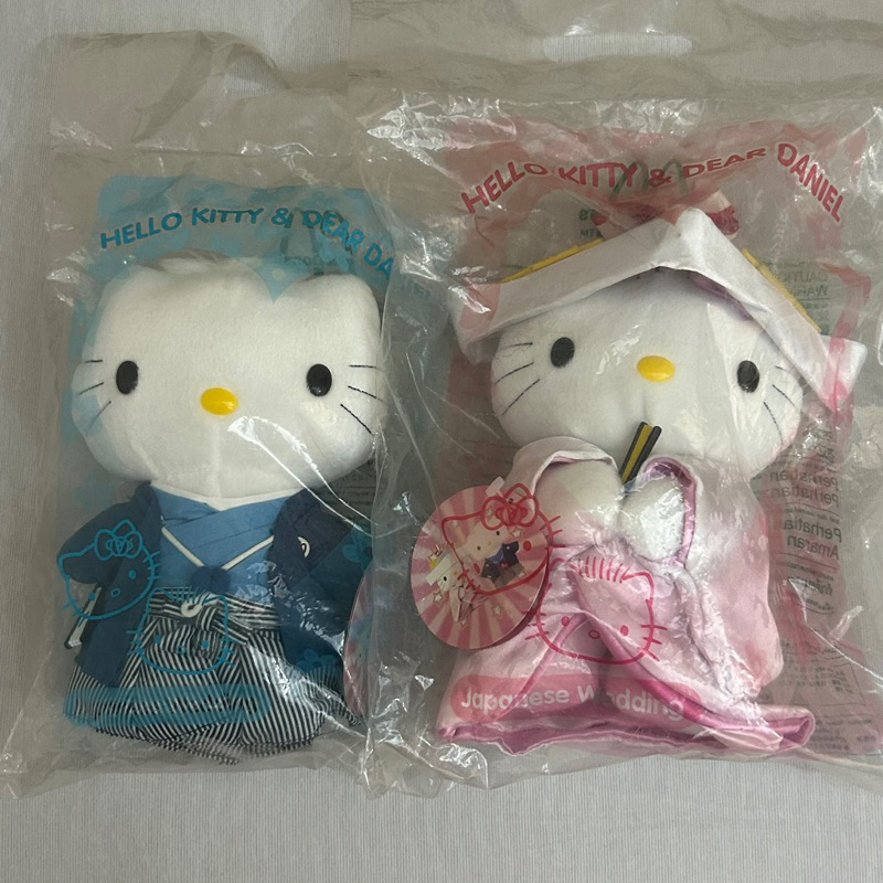全新 現貨 Hello kitty 1999年 麥當勞 限量 絕版 日本和服 新郎新娘 娃娃 玩偶 企業玩具 收藏 擺飾
