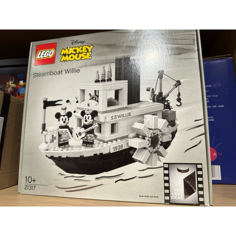 LEGO 21317 汽船威力號 迪士尼 黑白米奇 絕版