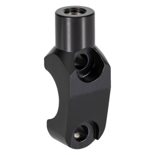 【德國Louis】後照鏡固定座 22mm 公制車手把黑色後照鏡座煞車離合器夾 M10正牙 10mm 編號10028900