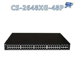 昌運監視器 CS-2648XG-48P 6埠SFP Gigabit + 48埠 Gigabit PoE+管理型網路交換器