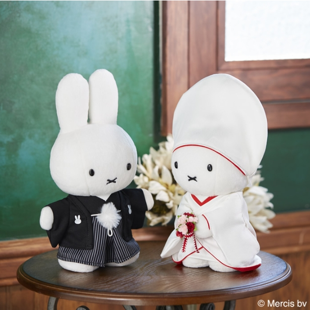 現貨｜日本正版 Miffy 米菲 米飛兔 和服造型 結婚娃娃 禮盒 玩偶 布偶