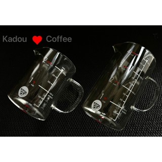 【珈堂咖啡】KADOU 小心點咖啡壺 量杯式耐熱玻璃刻度下壺 350cc/600cc 星芒濾杯咖啡壺