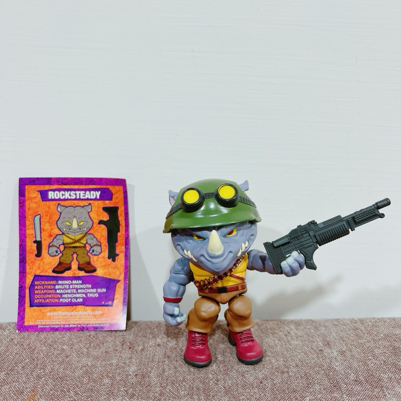 🦏TMNT Rocksteady 正版 The Loyal Subjects 忍者龜 犀牛 玩具 公仔