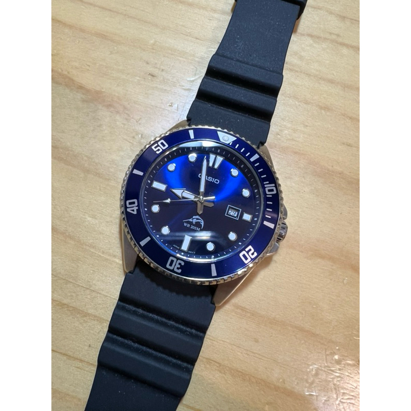 【寶島鐘錶購入】CASIO 卡西歐 MDV-106B-2A 槍魚水鬼系列防水200米潛水錶 藍槍魚