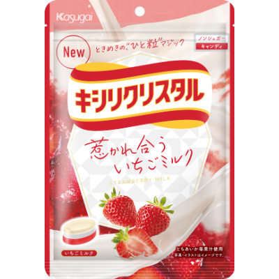 💗💗小姐姐日本零食💗💗日本超市版 木醣醇春日井草莓牛奶糖 三層水晶糖
