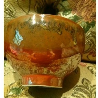 美濃燒 柴燒茶碗 金釉 抹茶碗 抹茶杯 茶道 日本茶碗