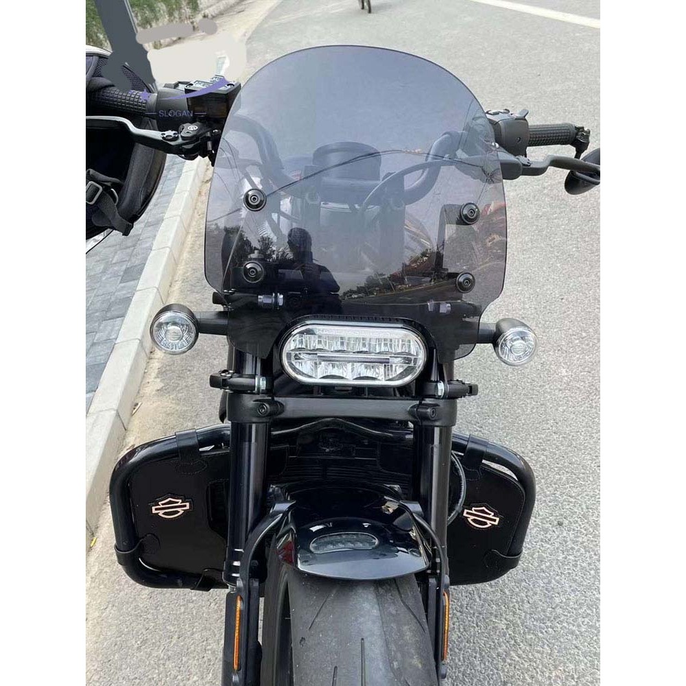 Harley Davidson Sportster擋風鏡 適用於 哈雷  Davidson改裝機車風鏡 哈雷 改裝 哈雷