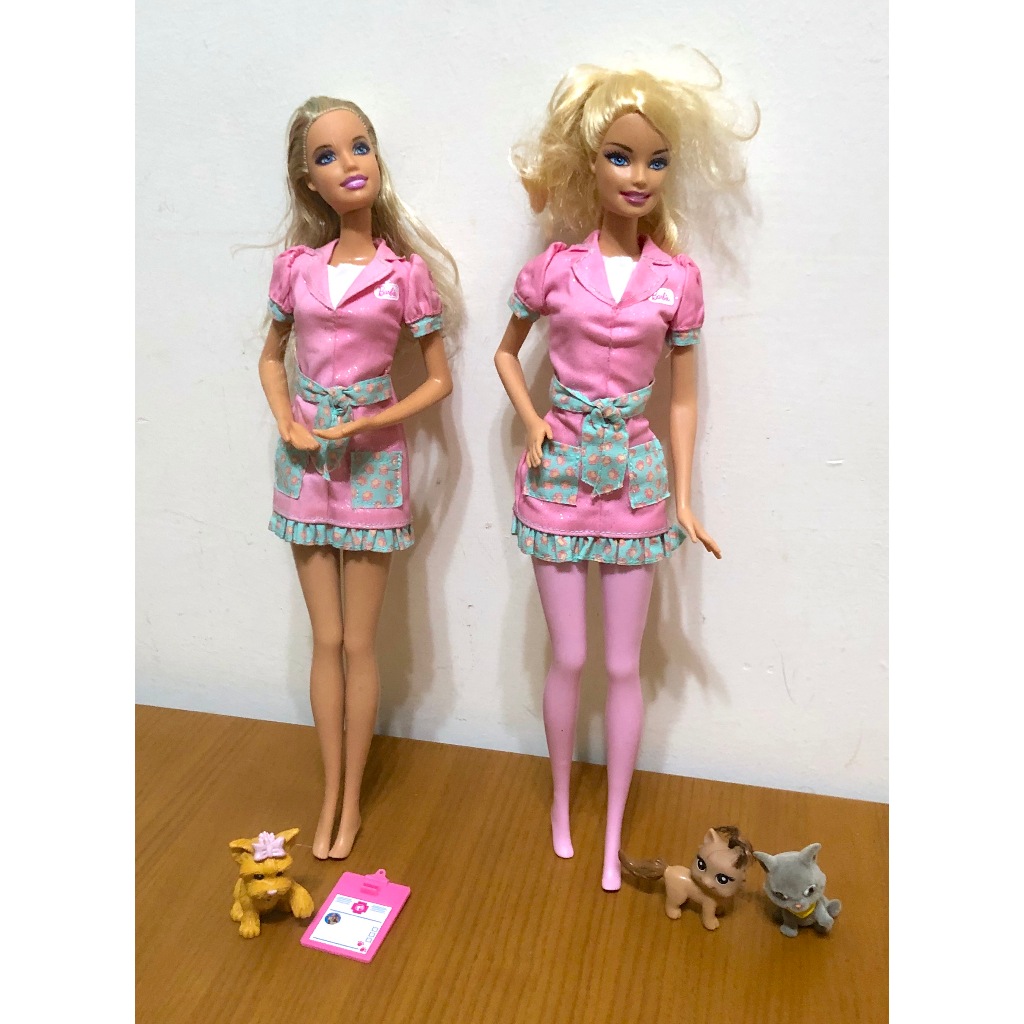 芭比娃娃 Barbie  2007年 粉紅芭比小女生的最愛 伴家家 Mattel  早期芭比