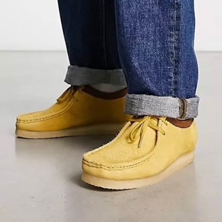【NULL】CLARK'S ORIGINALS WALLABEE 麂皮 黃色 低筒 袋鼠鞋 平底鞋 休閒鞋 鞋 經典系列